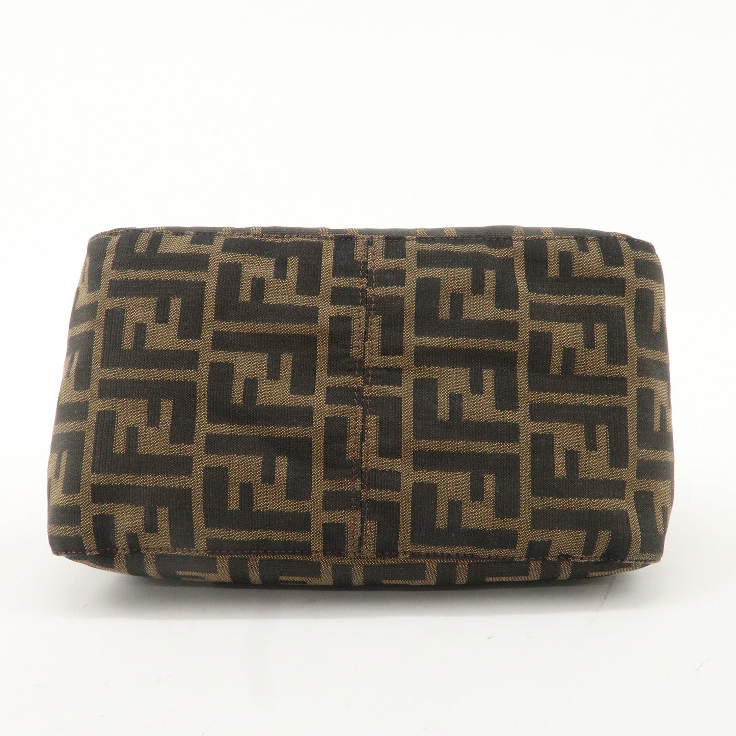 FENDI Zucca Canvas Leather Shoulder Bag Hand Bag 26423 F/S