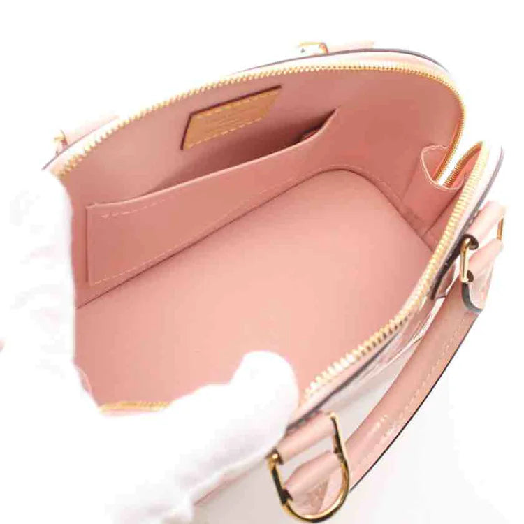 Louis Vuitton Light Pink Vernis Monogram Alma BB