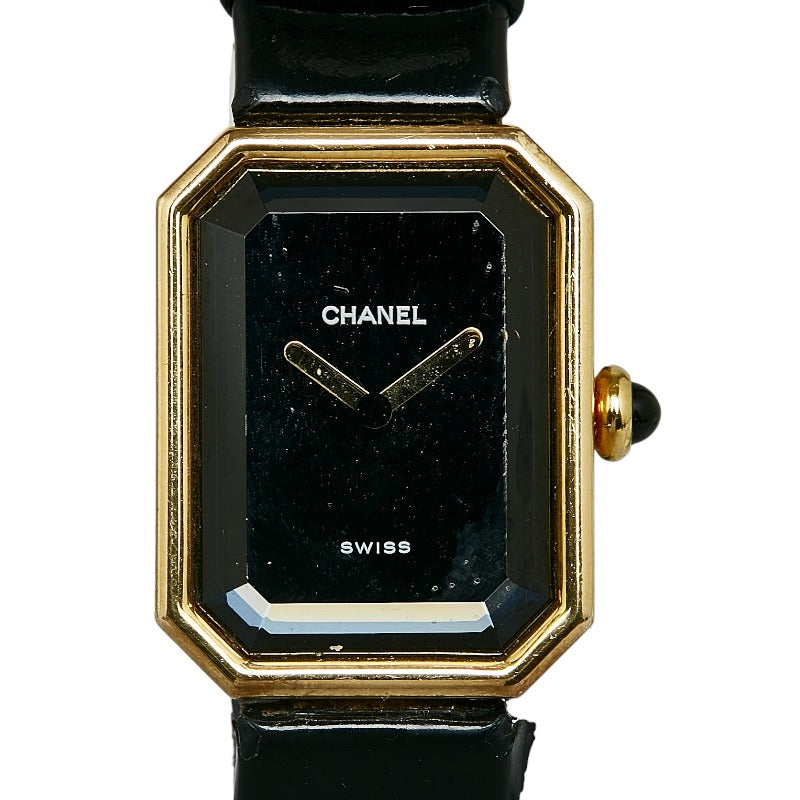Chanel Chanel Premiere M Ladies' Quartz Watch with Black Gold Stainless Steel Leather Band, Metal Other in Good condition