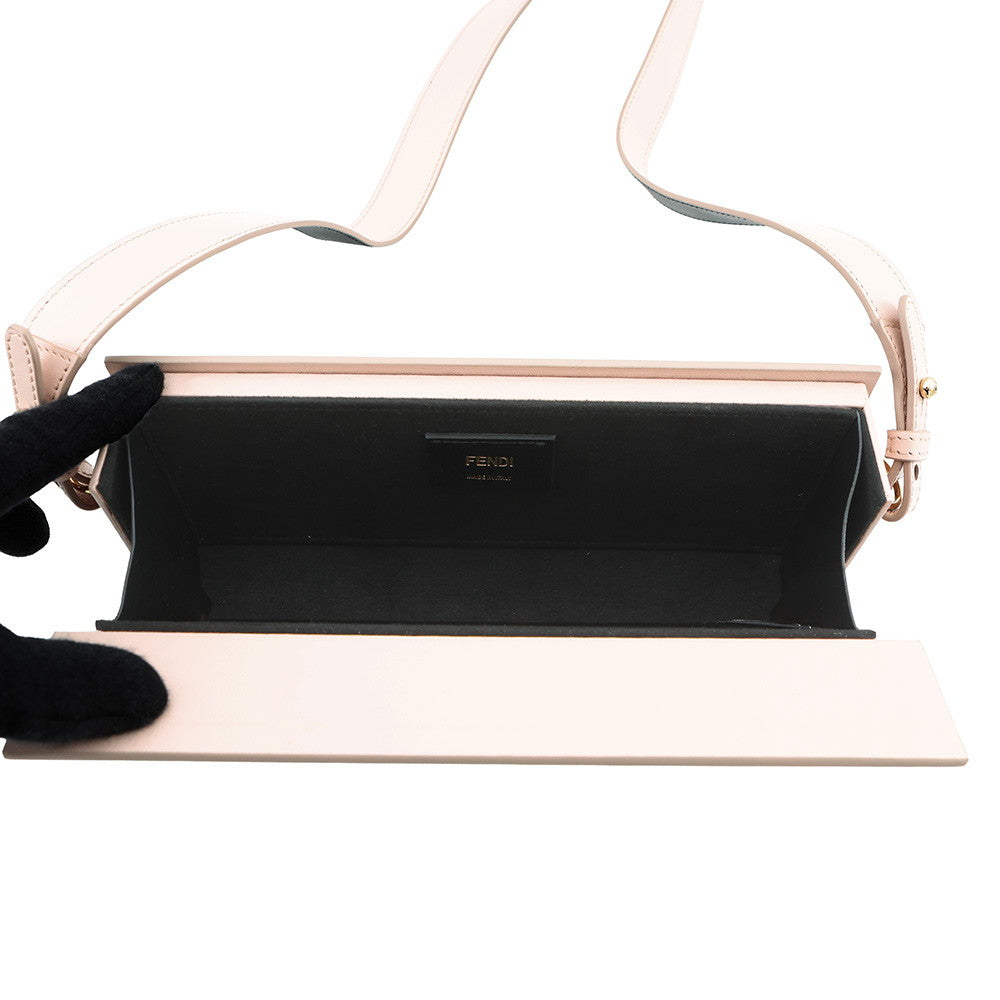 FENDI Box Shoulder Bag Pink8BT340 Leather