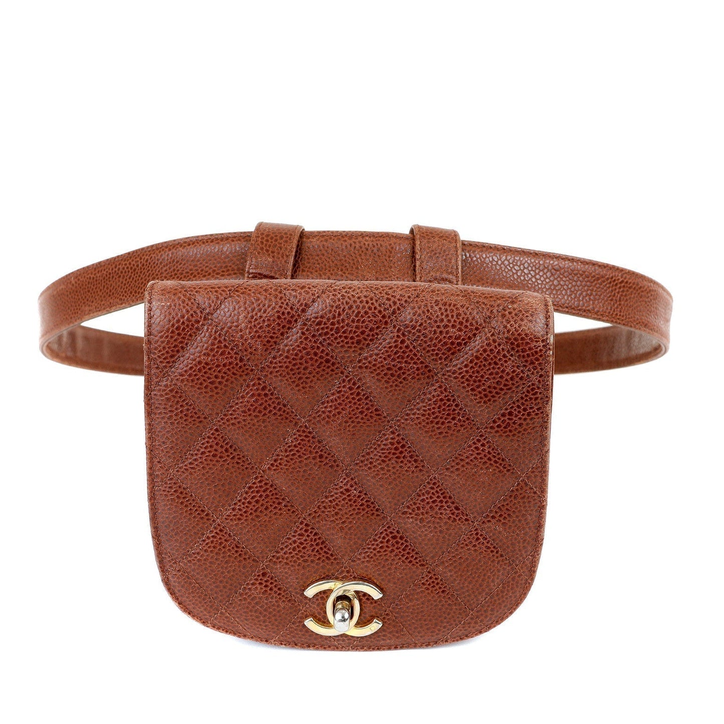 Chanel Caviar Brown Luxury Handbag Style 2