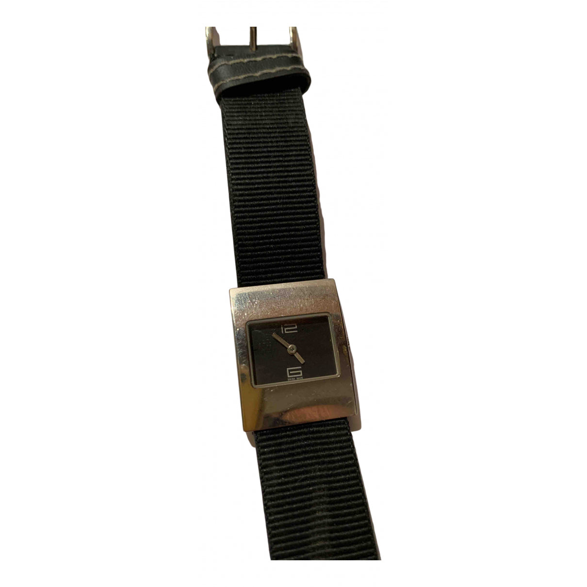 Gucci black steel watch