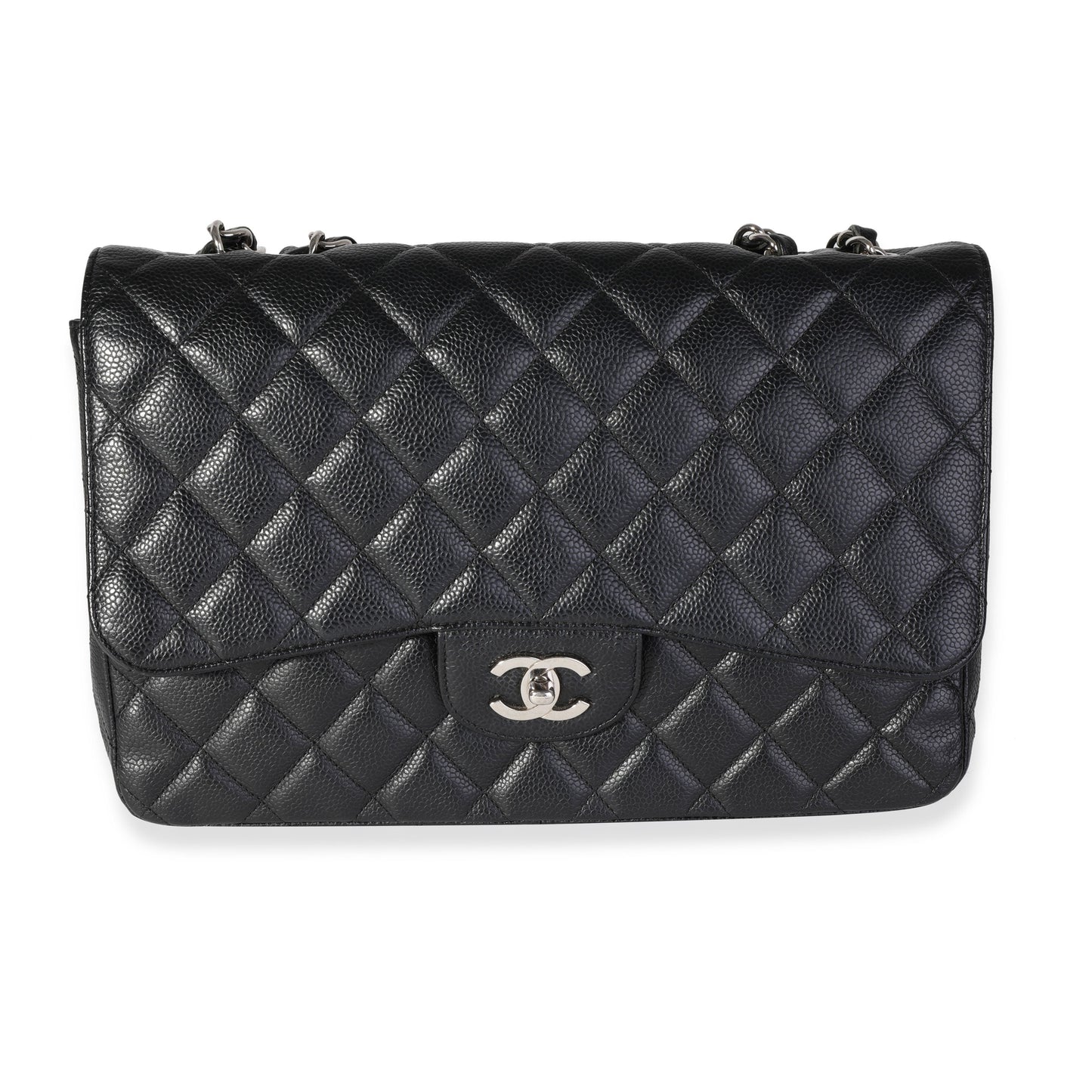 Chanel Flap Classic Quilted Caviar Black Shoulder Bag Style 8