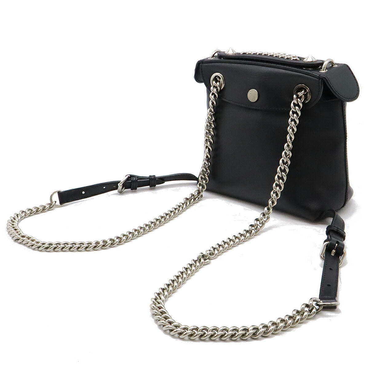 Fendi Pvc Leather Pequin 2Way Handbag