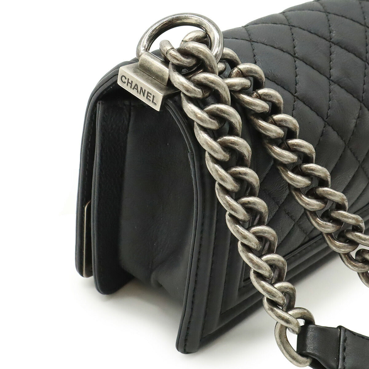 Chanel Boy Leather Shoulder Bag Style 10