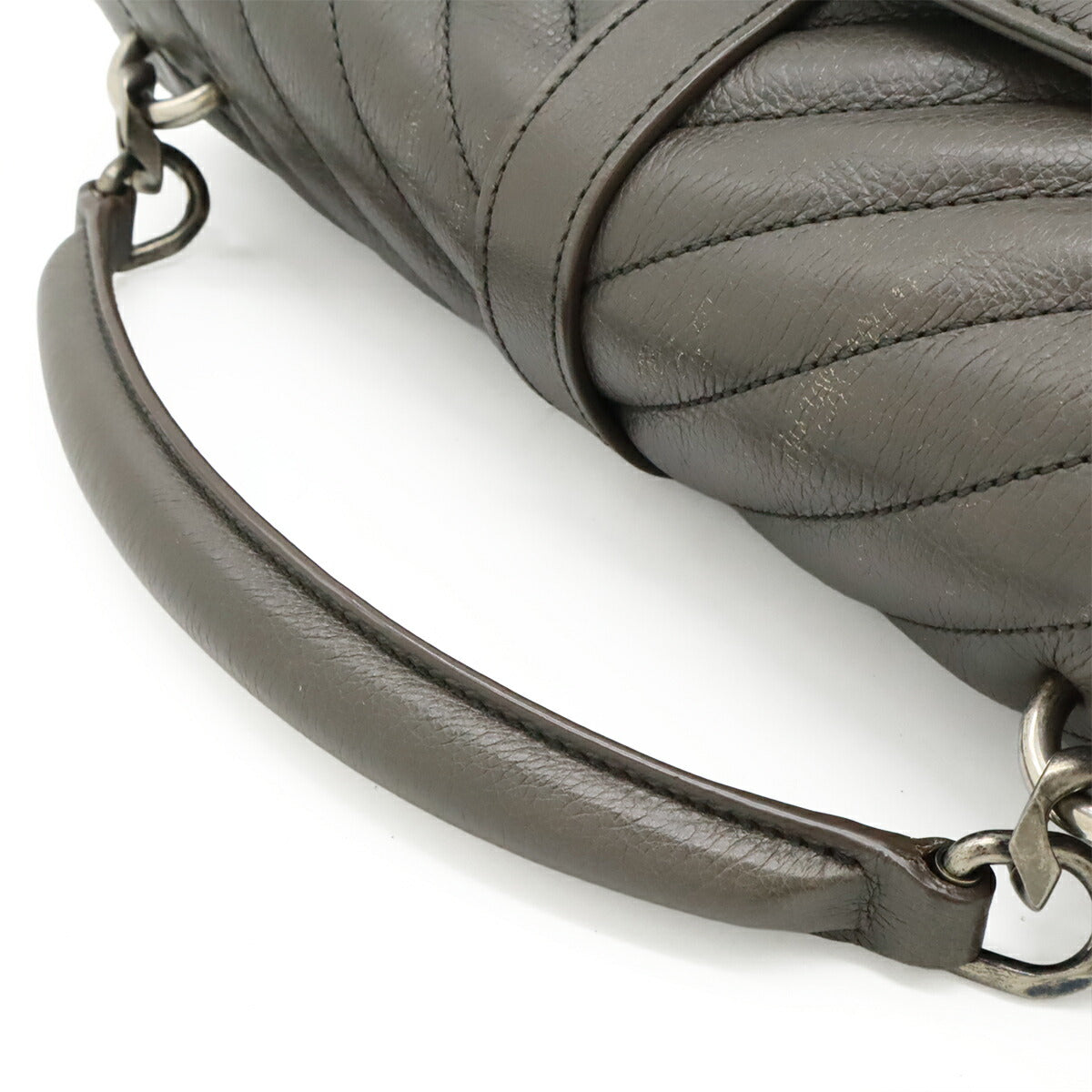 Saint Laurent College Leather Red Shoulder Bag