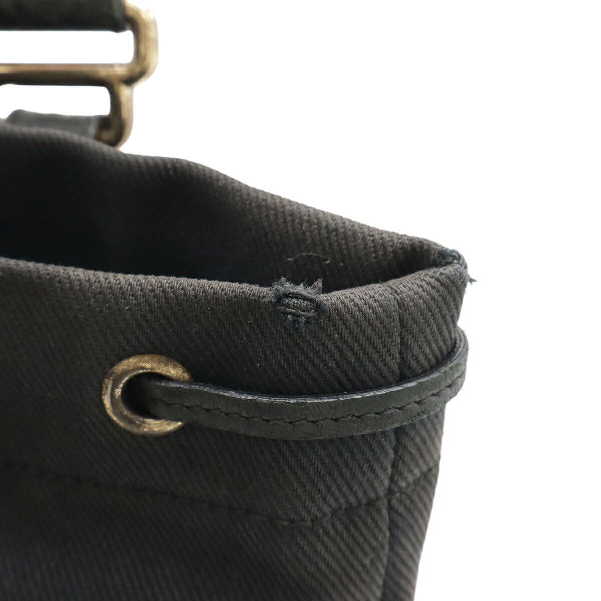 Yves Saint Laurent Kahala Rive Gauche Canvas Leather Tote Bag