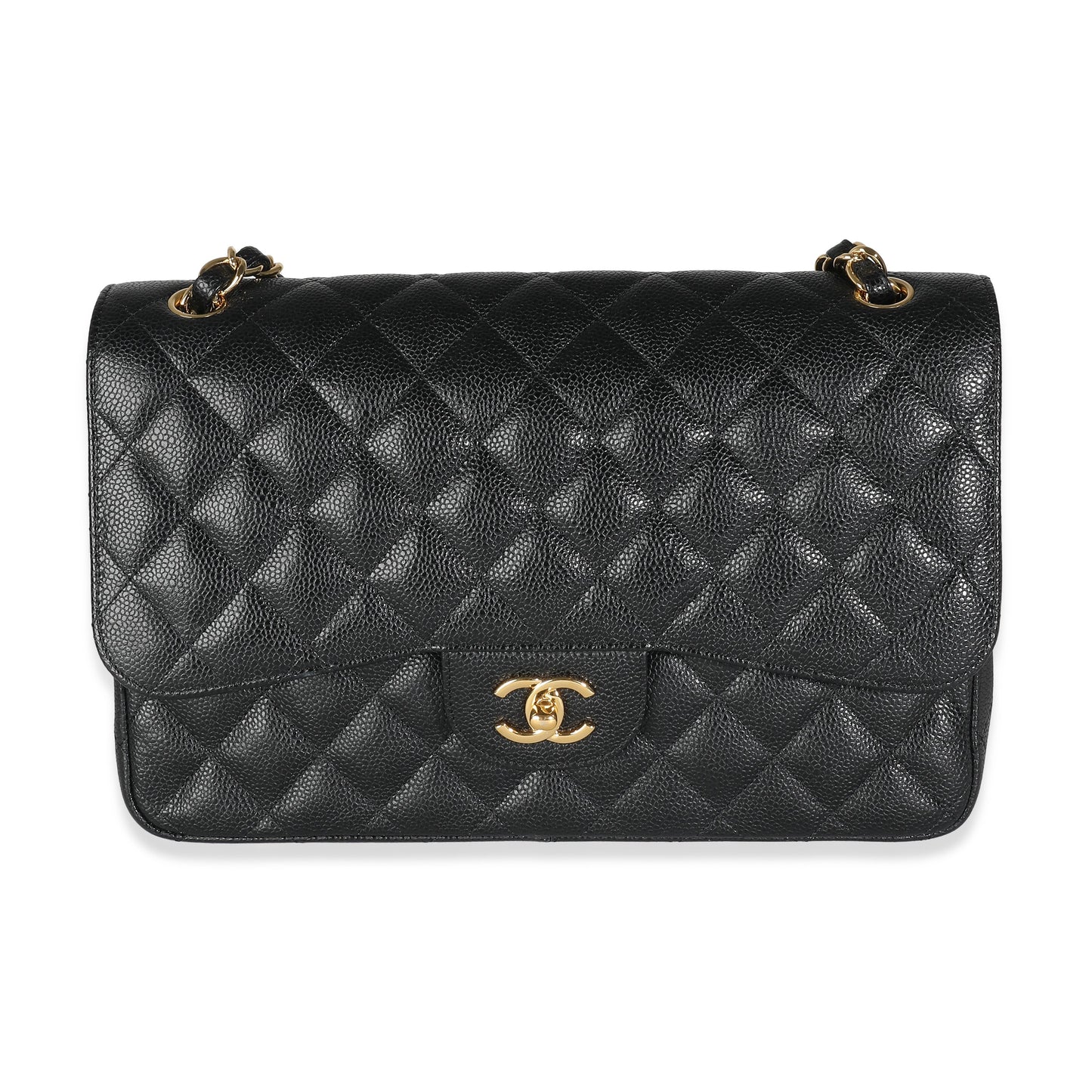 Chanel Flap Classic Quilted Caviar Black Shoulder Bag Style 4