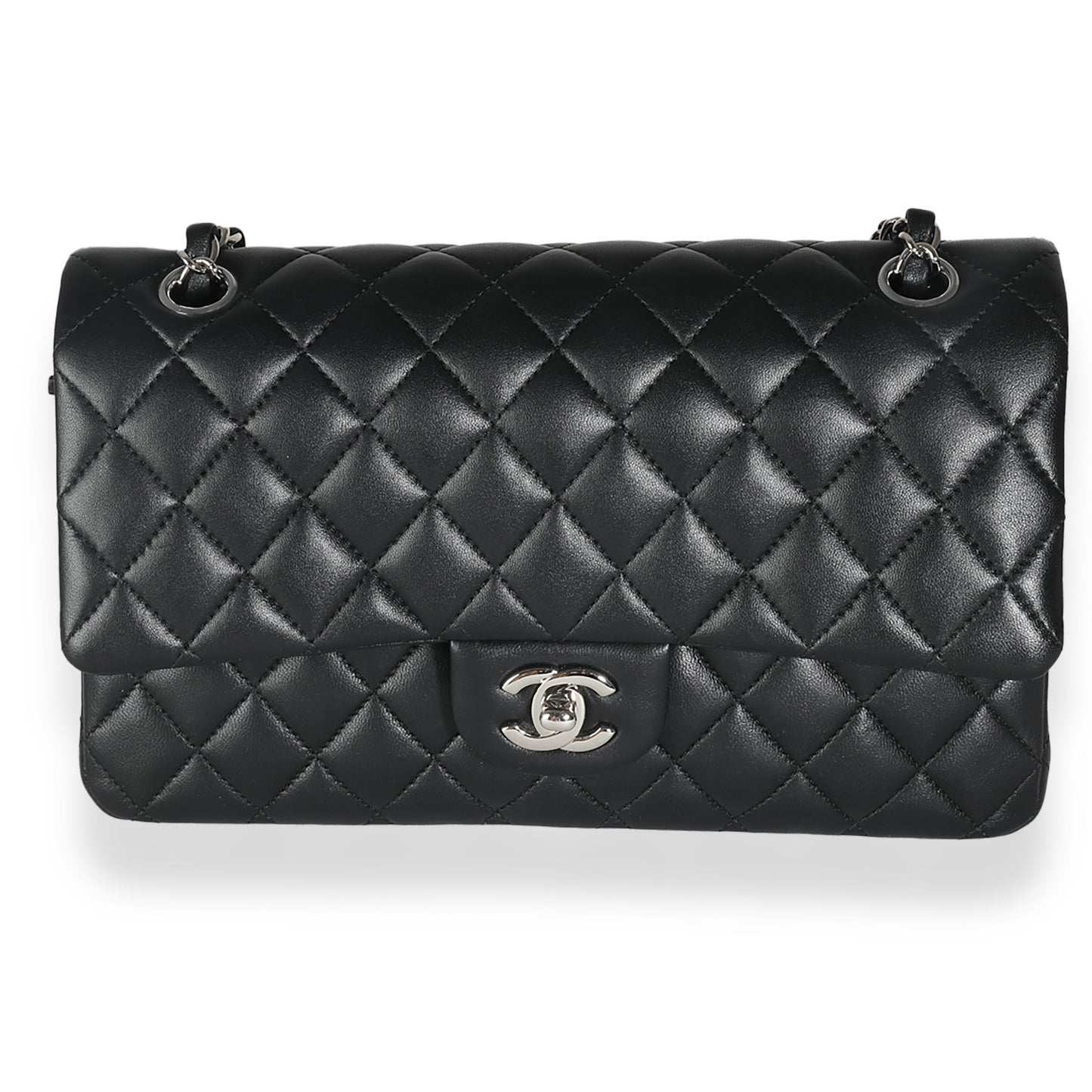 Chanel Flap Medium Classic Quilted Lambskin Black Shoulder Bag