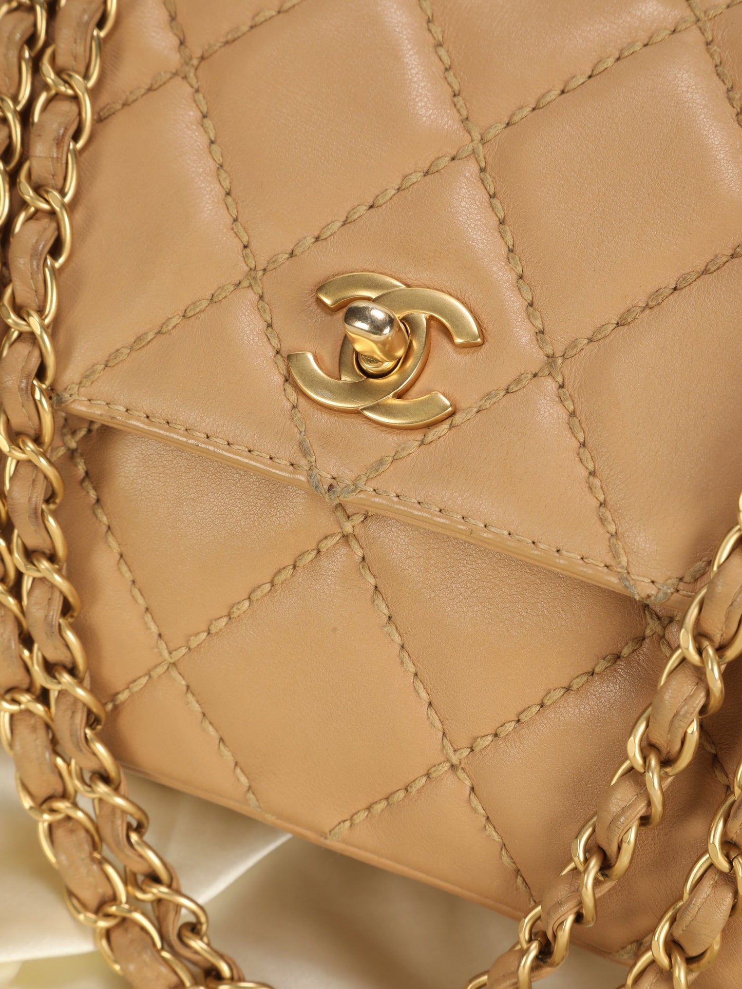 Chanel Flap Beige Shoulder Bag Style