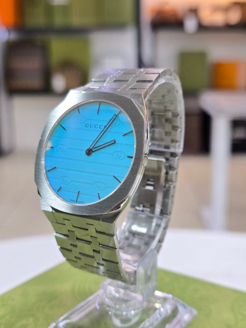 Gucci 25H Couple Watch 38mm Ocean Blue YA163409 142866267