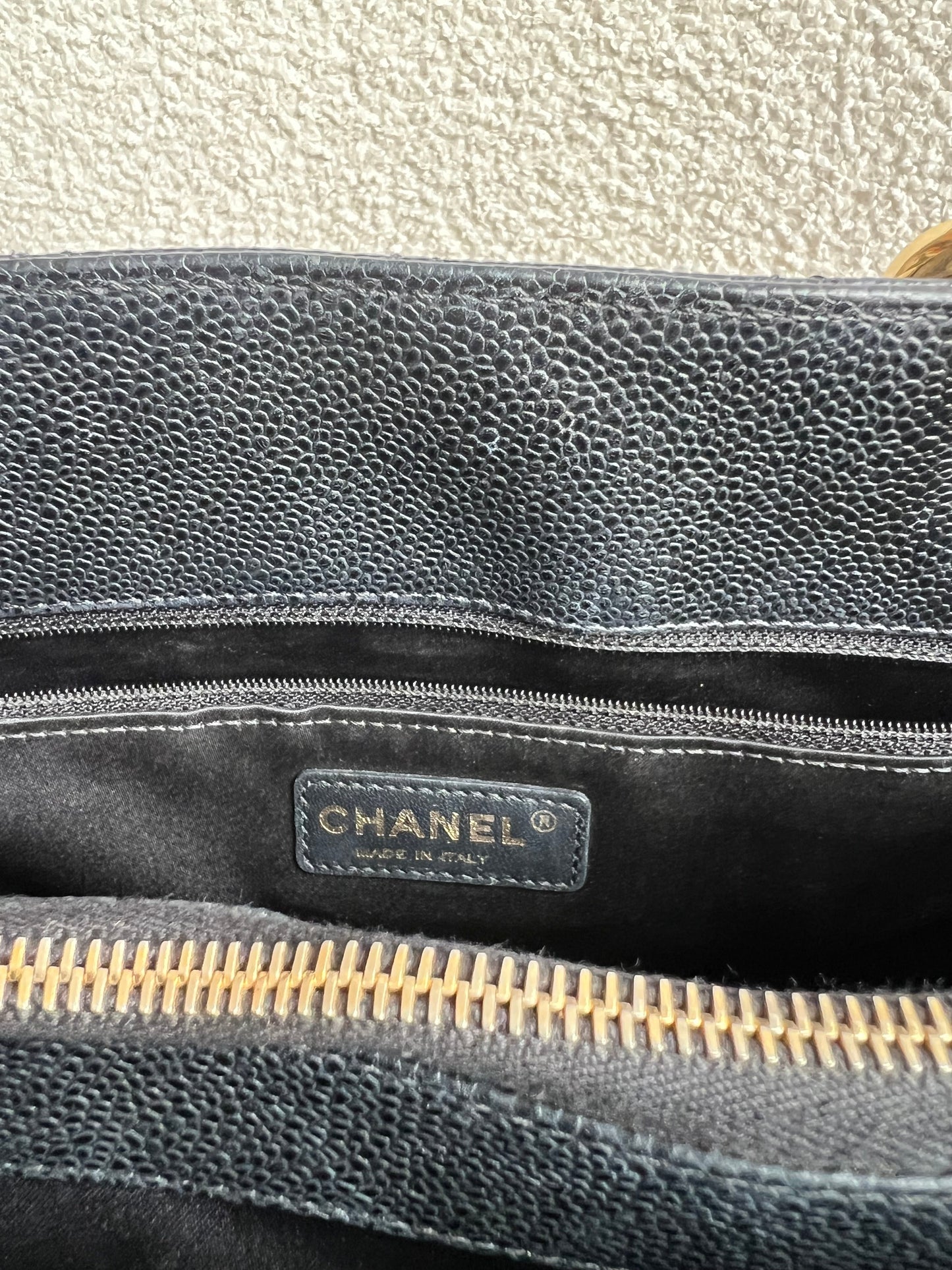 Chanel Black Caviar Grand Shopper Tote Gold Hardware (GST)
