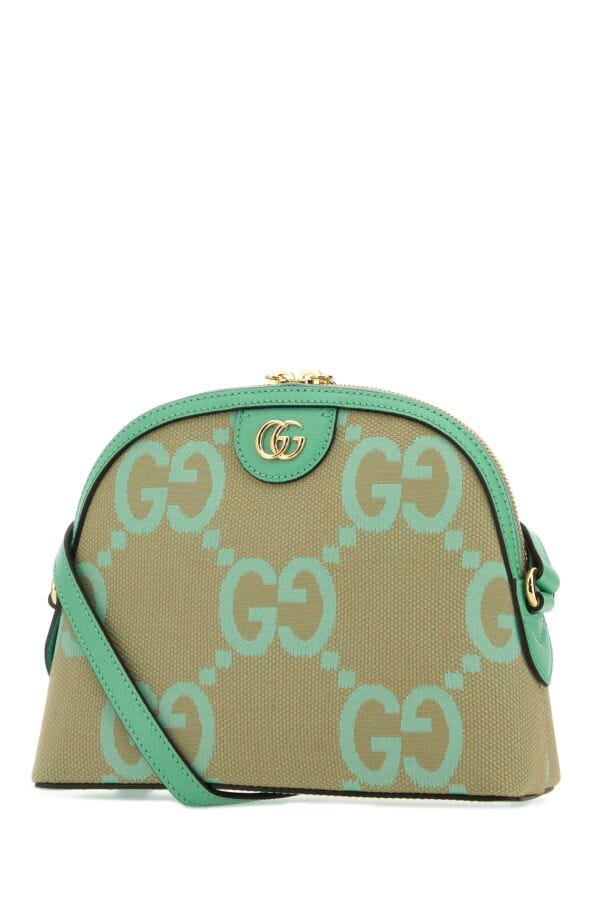Gucci Woman Jumbo Gg Fabric Small Ophidia Crossbody Bag