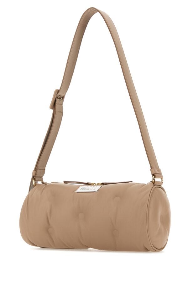 Maison Margiela Woman Antiqued Pink Nappa Leather Glam Slam Crossbody Bag