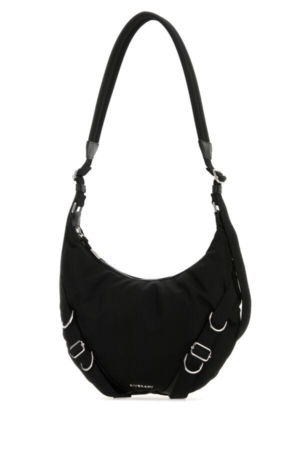 Givenchy Man Black Nylon Blend Voyou Crossbody Bag
