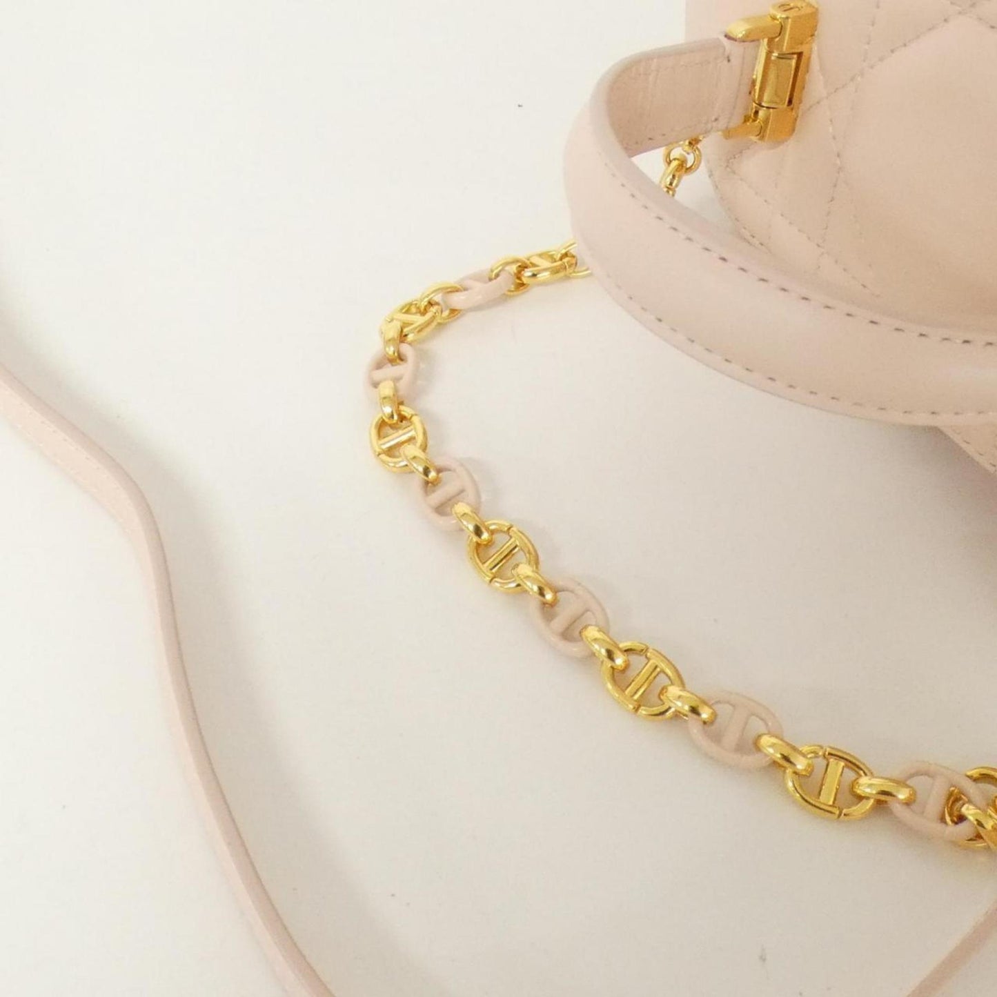 Christian Dior Pink Leather Handbag Leather