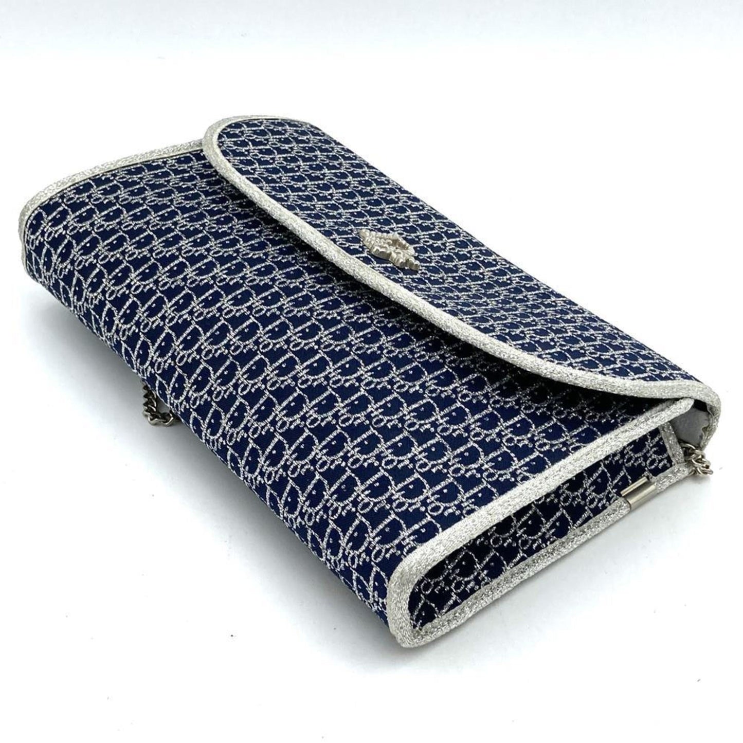 Christian Dior Navy Canvas Shoulder Bag Style 2