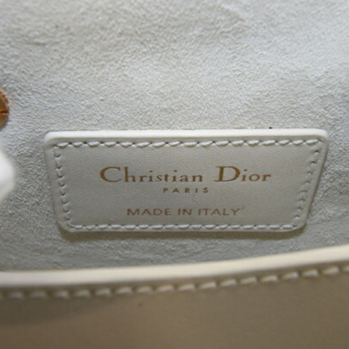 Christian Dior Off-White Pochette Shoulder Bag