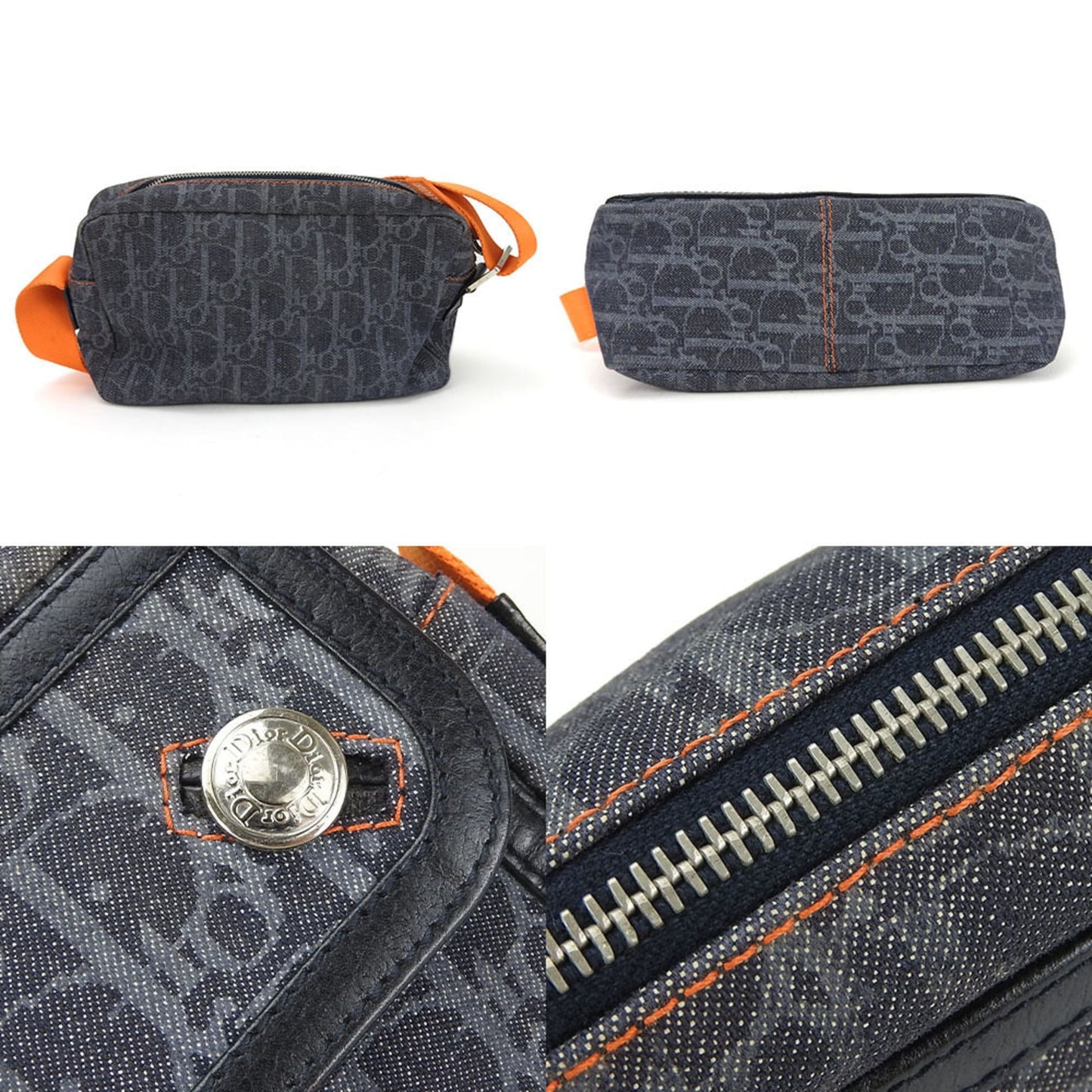 Dior Leather Navy Shoulder Bag