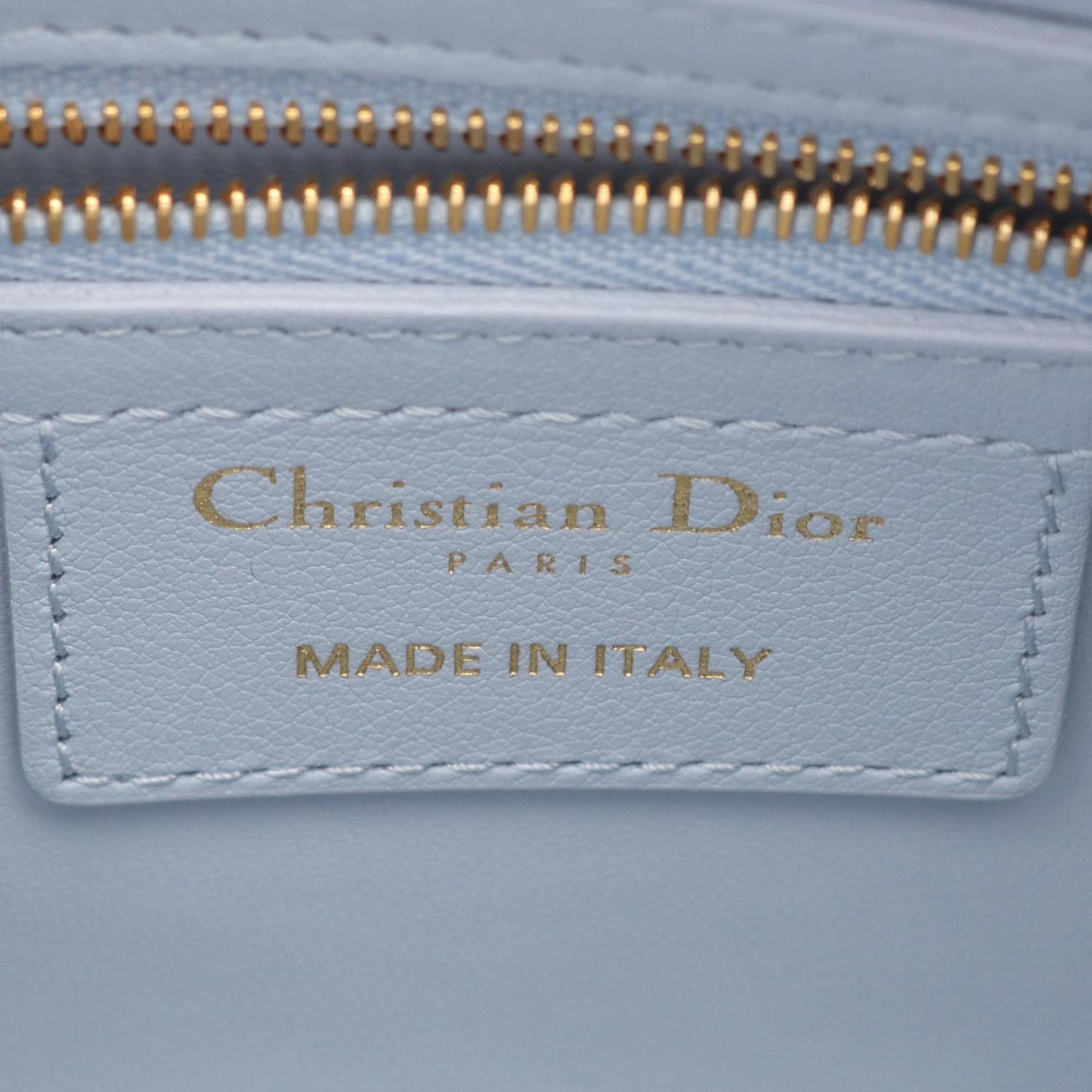 Christian Dior Blue Leather Handbag