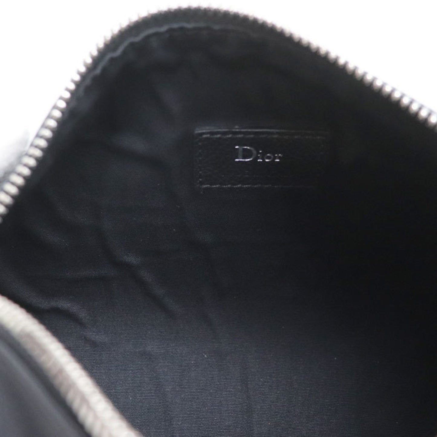 Christian Dior Black Leather Shoulder Bag Style 43