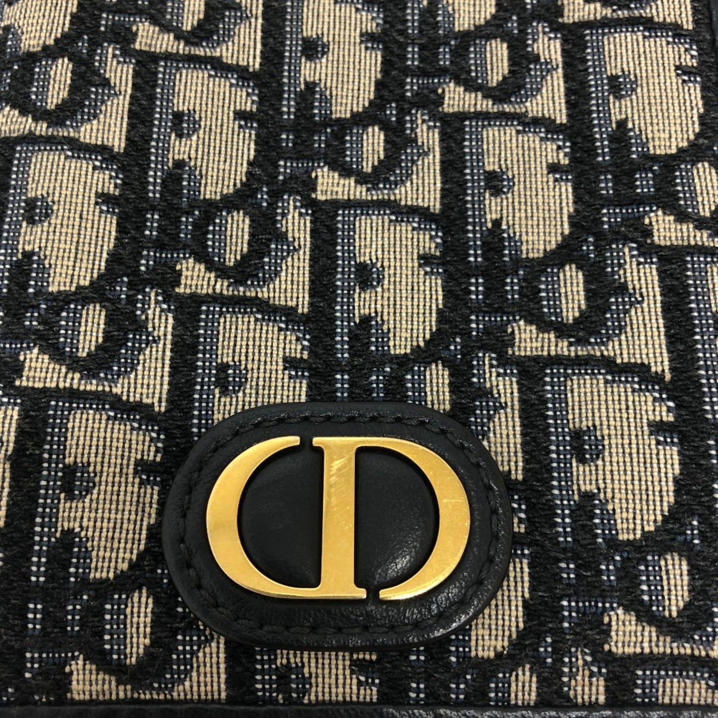 Christian Dior Navy Cloth Shoulder Bag