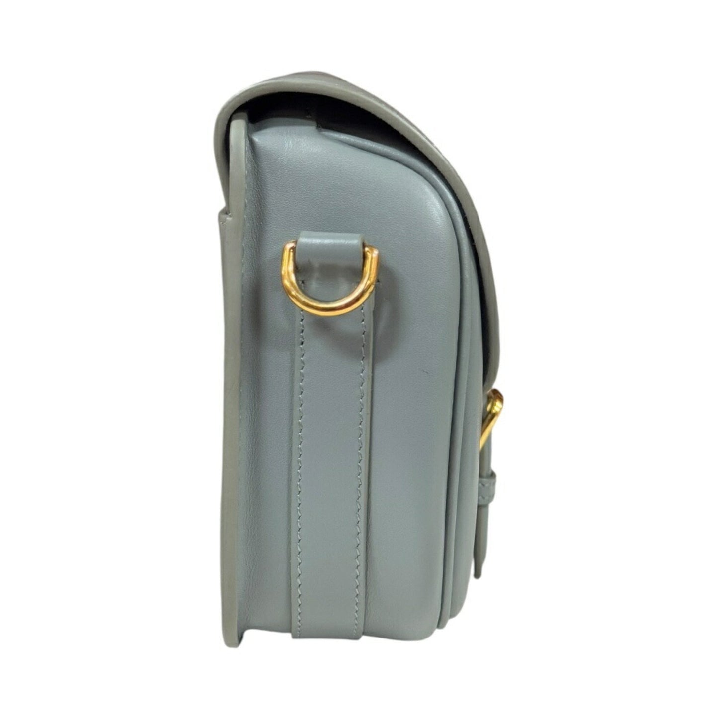 Christian Dior Gray Leather Shoulder Bag Style 7