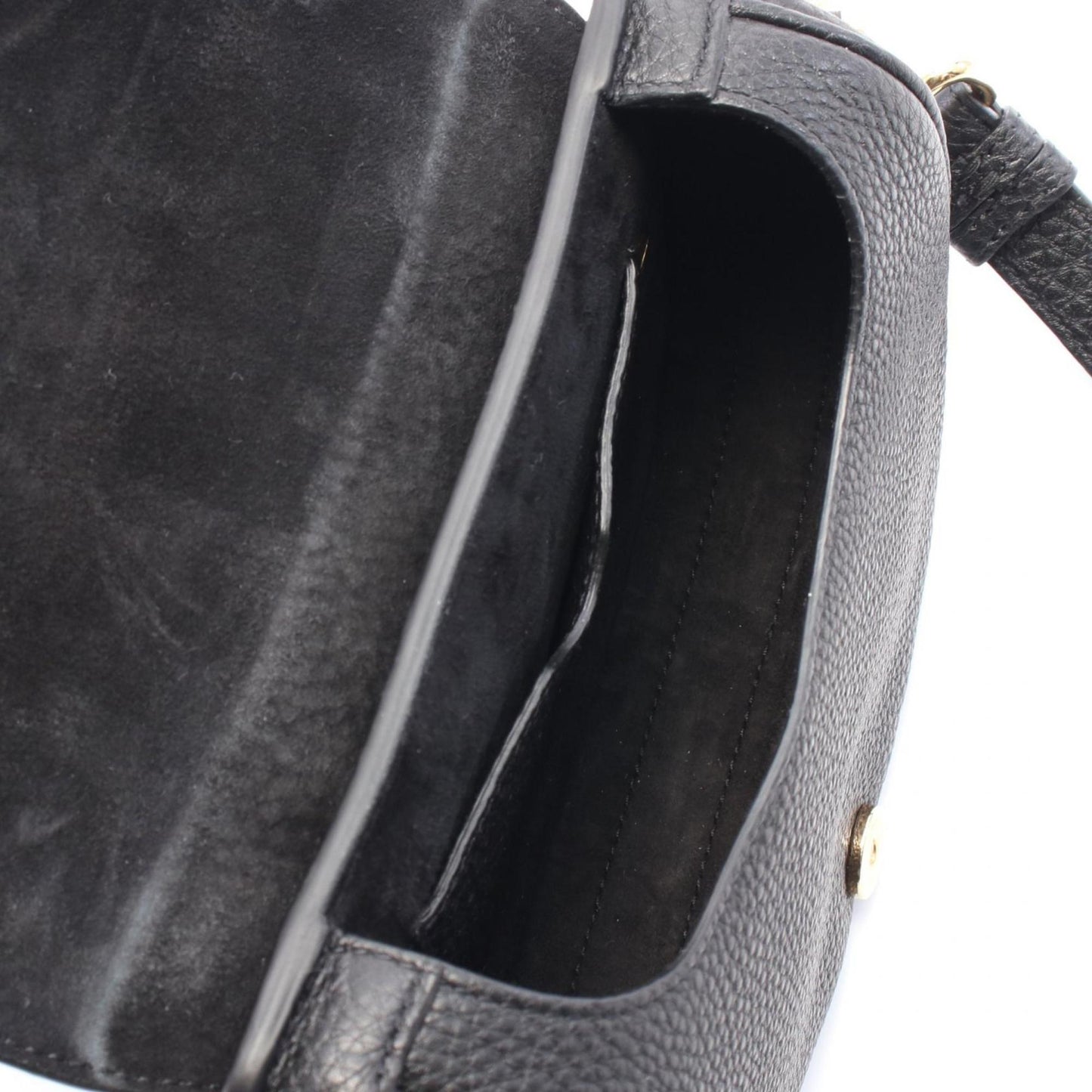 Christian Dior Black Leather Shoulder Bag Style 22