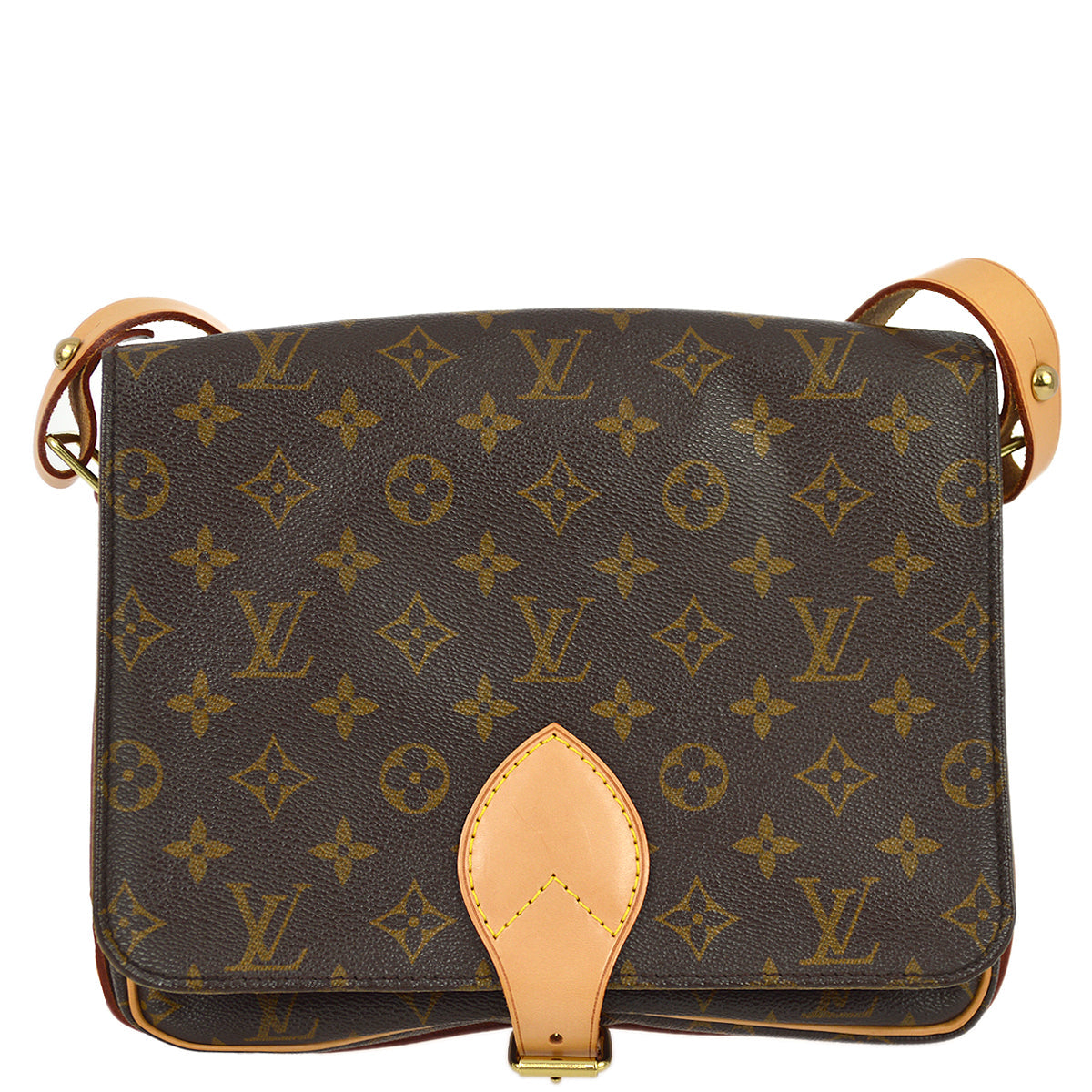 Louis Vuitton 1991 Monogram Cartouchiere GM Shoulder Bag M51252