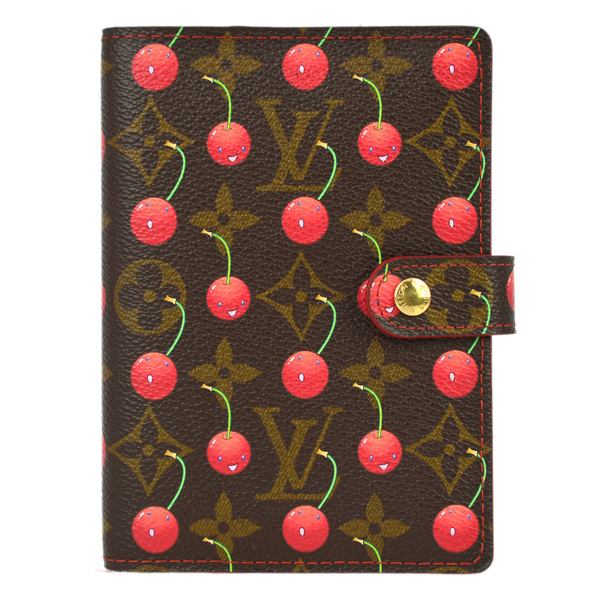 Louis Vuitton 2005 Cherry Agenda PM Note Book Cover R21023 Small Good