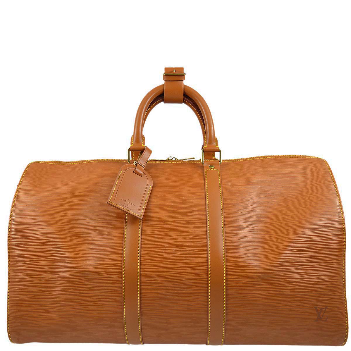 Louis Vuitton 1997 Brown Epi Keepall 45 Travel Duffle Handbag M42978