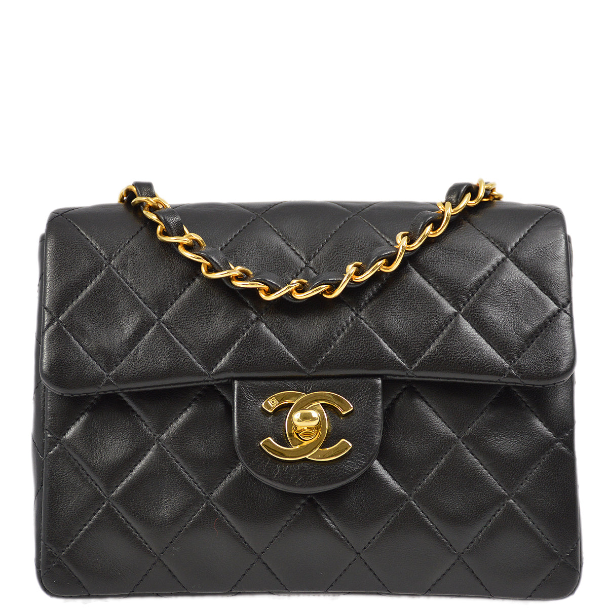 Chanel Flap Mini Classic Lambskin Black Shoulder Bag Style