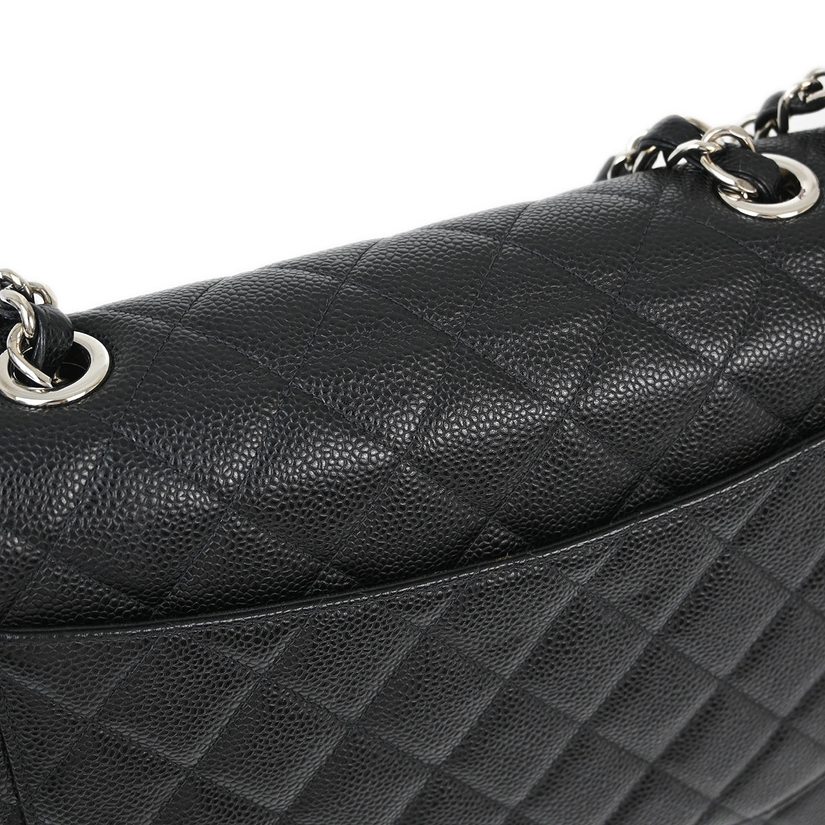Chanel Classic Flap Caviar Black Shoulder Bag Style 3