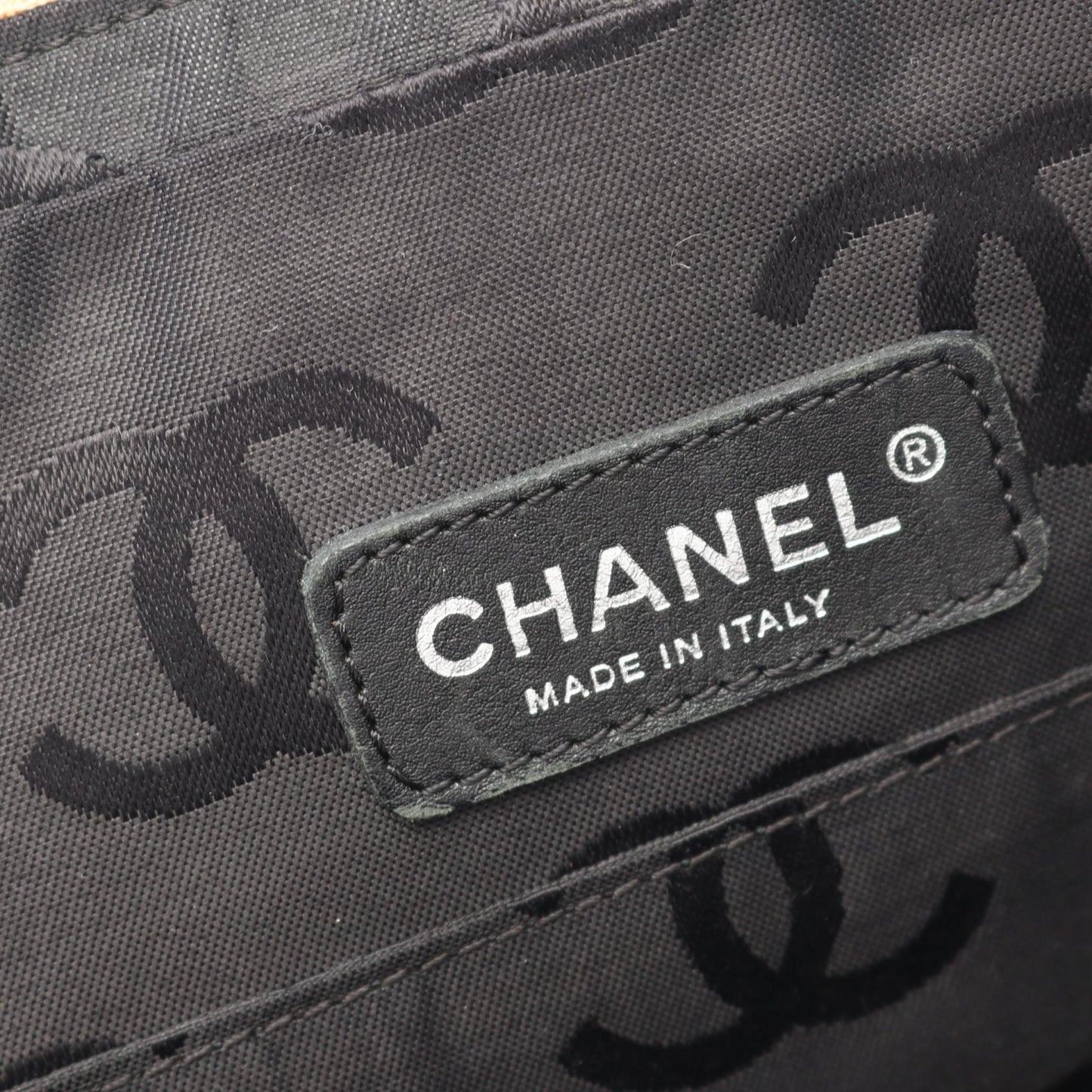 Chanel Cambon Line Large Pochette Leather Shoulder Bag