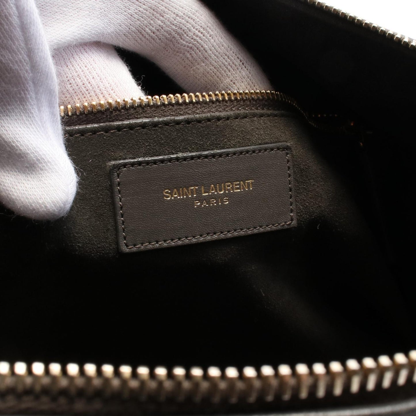 Saint Laurent Paris Classic Duffle6 Leather Handbag