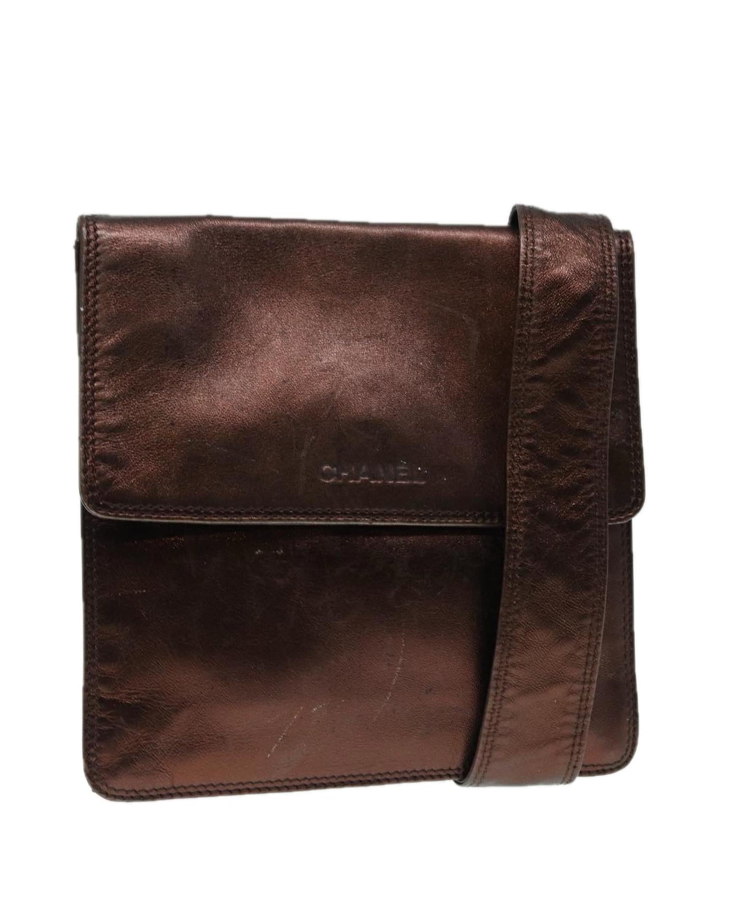 Metallic Leather Crossbody