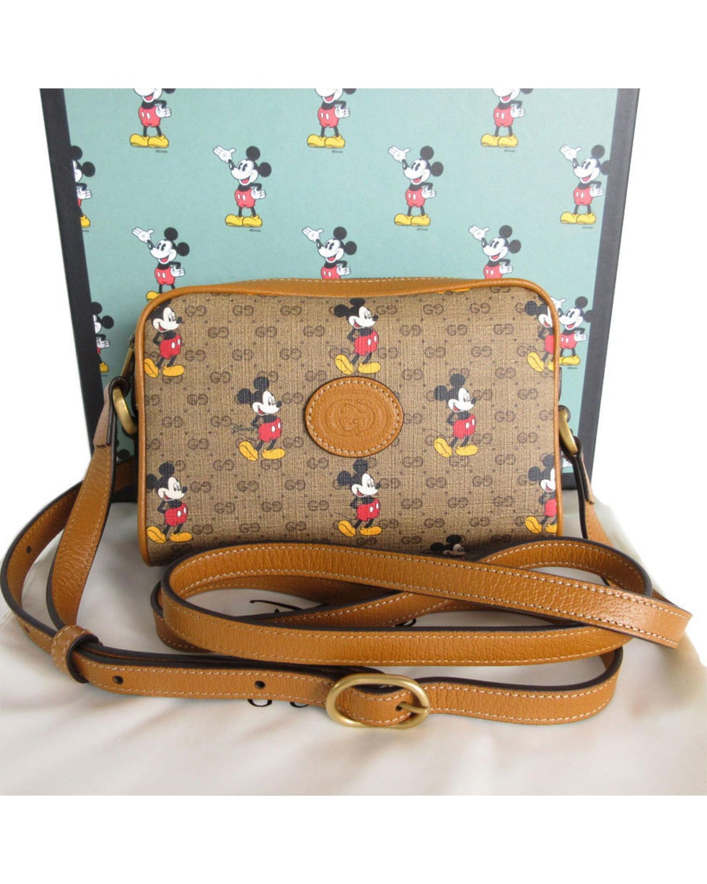 Canvas Crossbody Bag with Box and Dust Bag