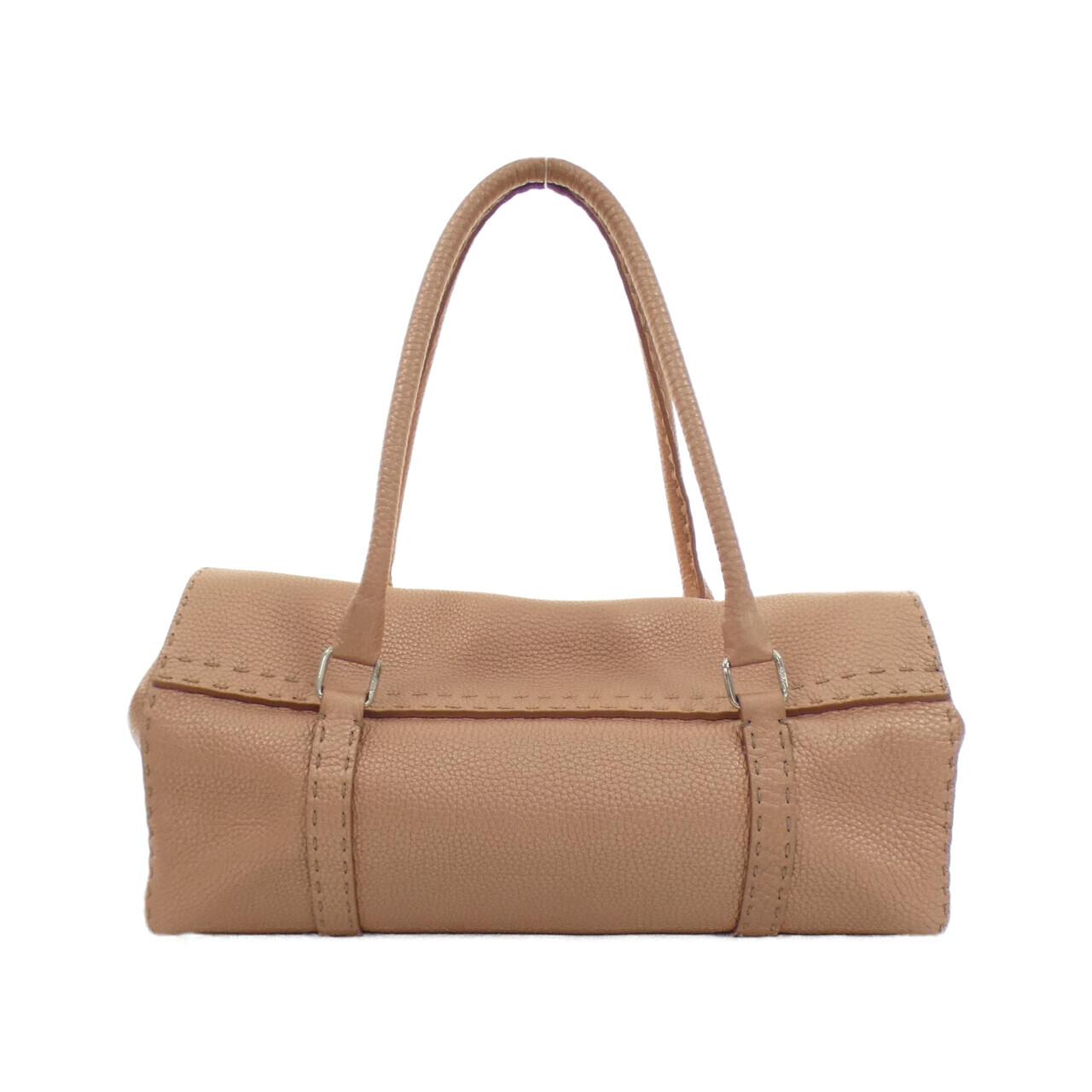 Fendi Ecktote Zucca Canvas Leather 2Way Bag