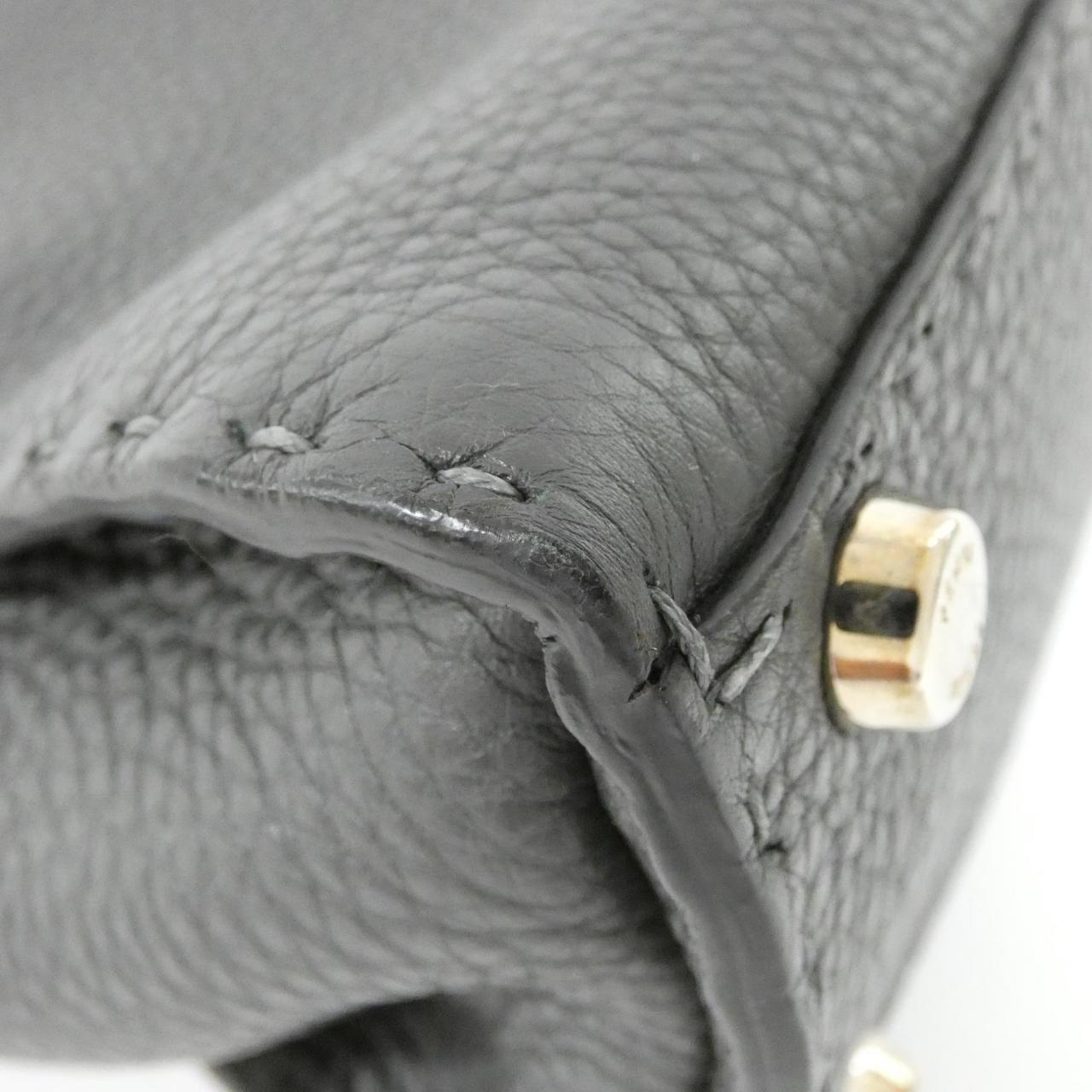 Fendi Baguette Canvas Red Shoulder Bag Style 55