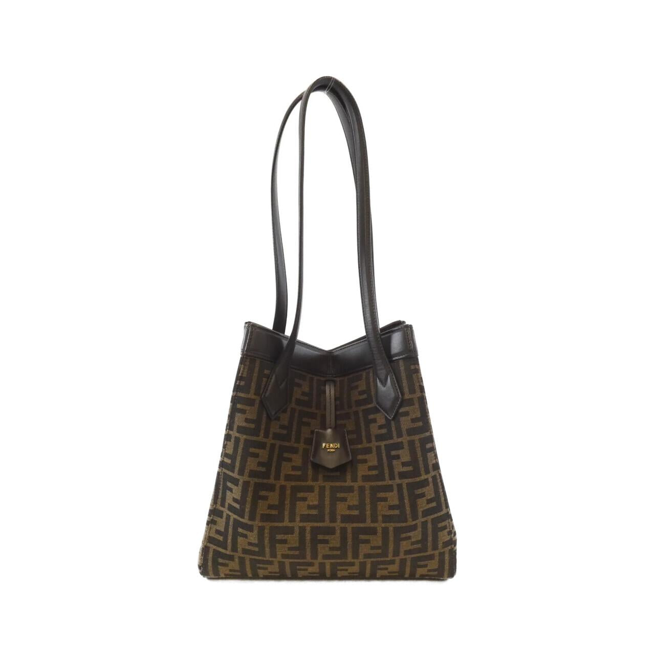 Fendi Luxury Canvas Red Shoulder Bag Style 52