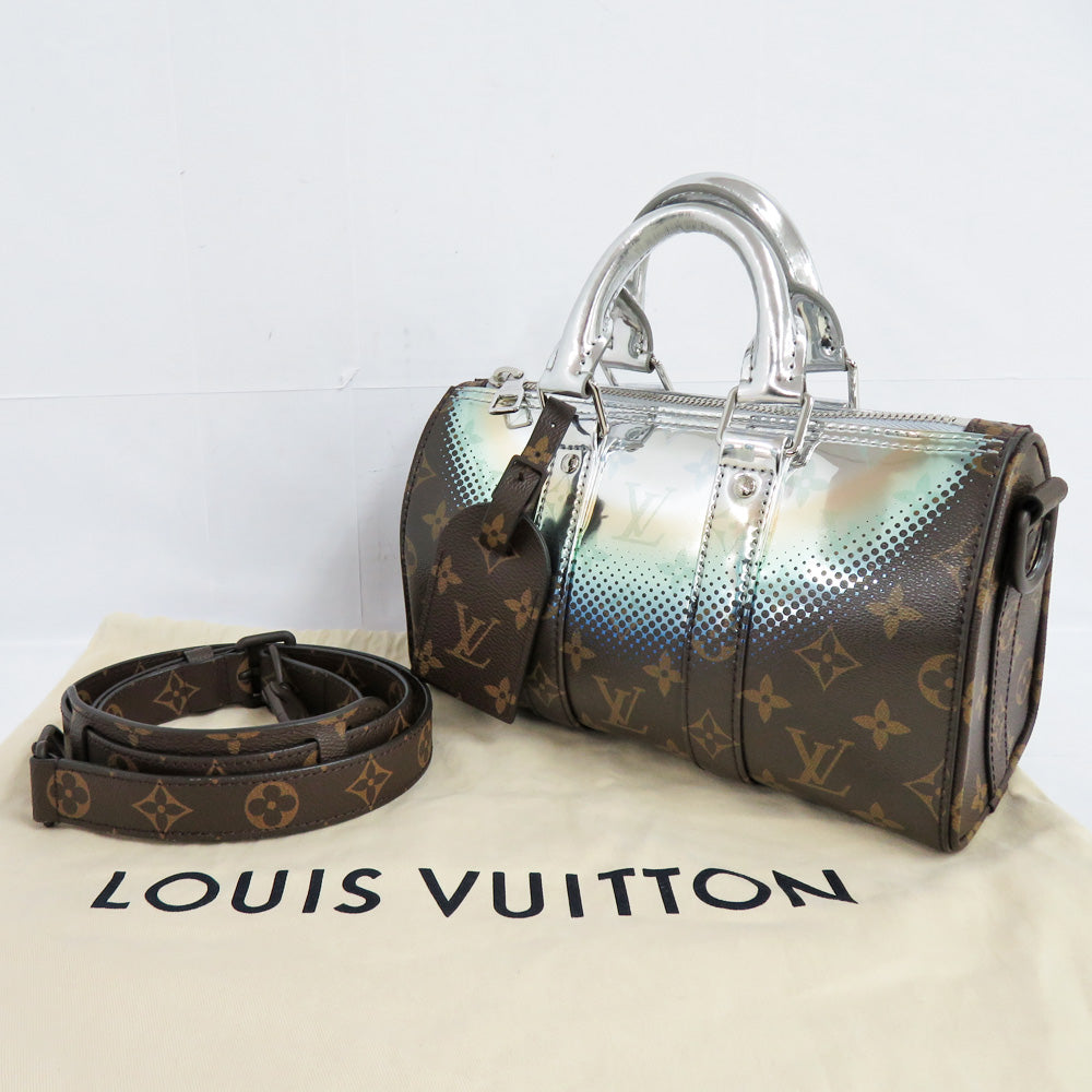 Louis Vuitton Monogram Metallic Nebula Kippur Bandouliere 25 M23119 Silver Handbag Crossbody Silver Handbag Crossbody Mens