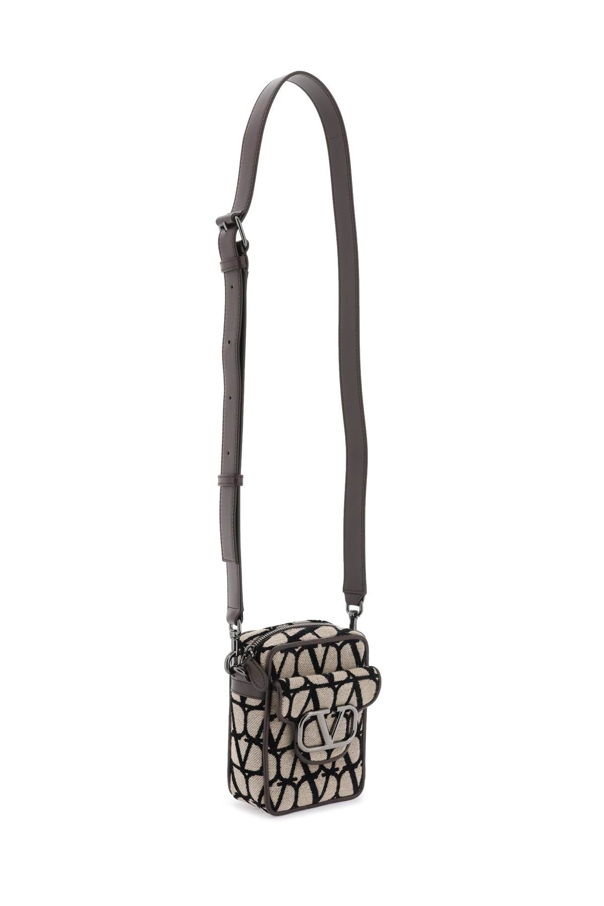 Valentino Garavani Mini Locò Toile Iconographe Crossbody Bag Men
