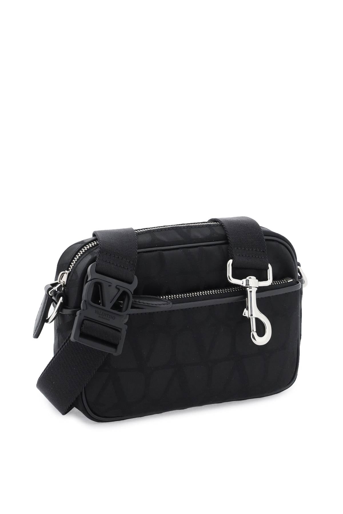 Valentino Garavani Black Iconographe Crossbody Bag Men