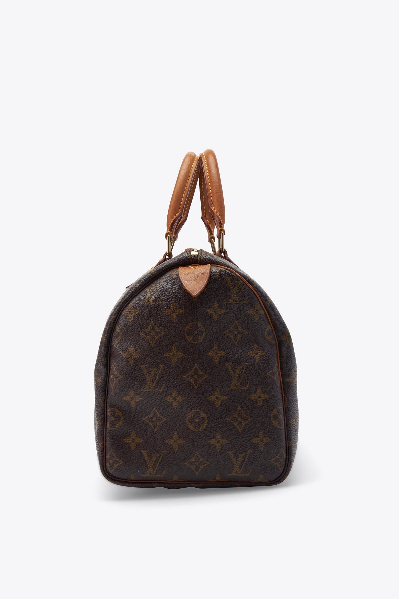 Louis Vuitton 30 Speedy Bag In Brown Monogram Coated Canvas