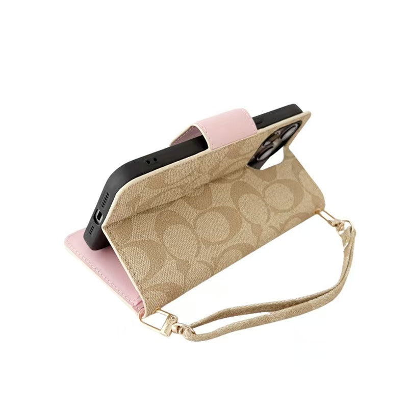 Designer Coach Phone Case Wallet Style for iPhone 12 13 14 15 16 17