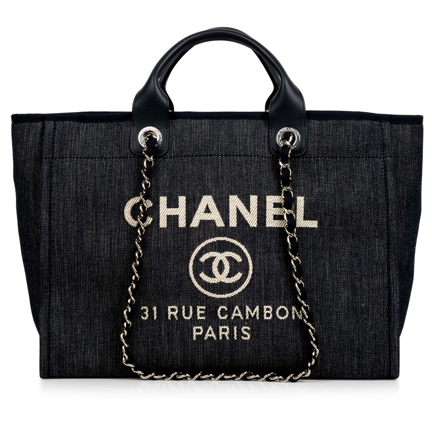 Chanel Cambon Tweed Gold Tote Bag Style 3