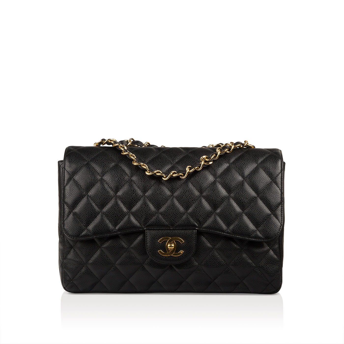 Chanel Classic Flap Caviar Black Shoulder Bag Style 65