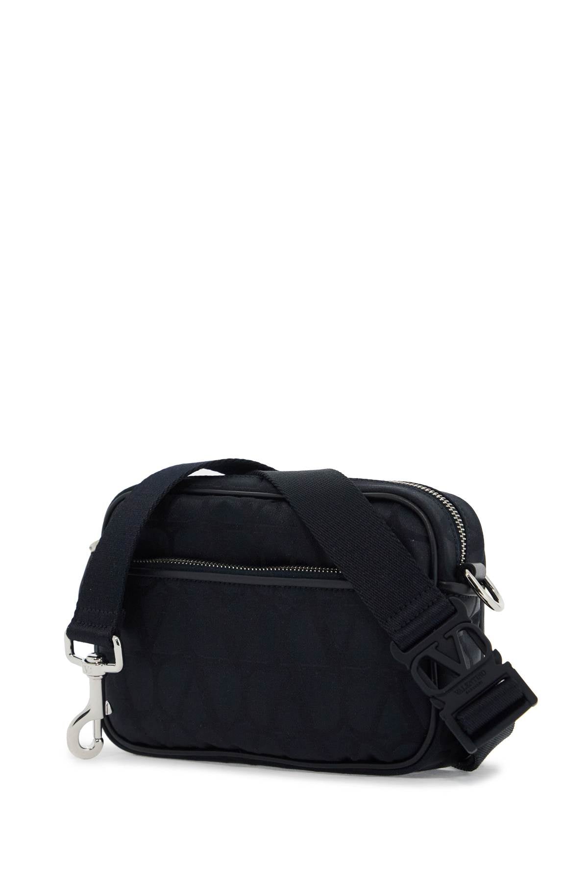 Valentino Garavani Black Iconographe Crossbody Bag Men