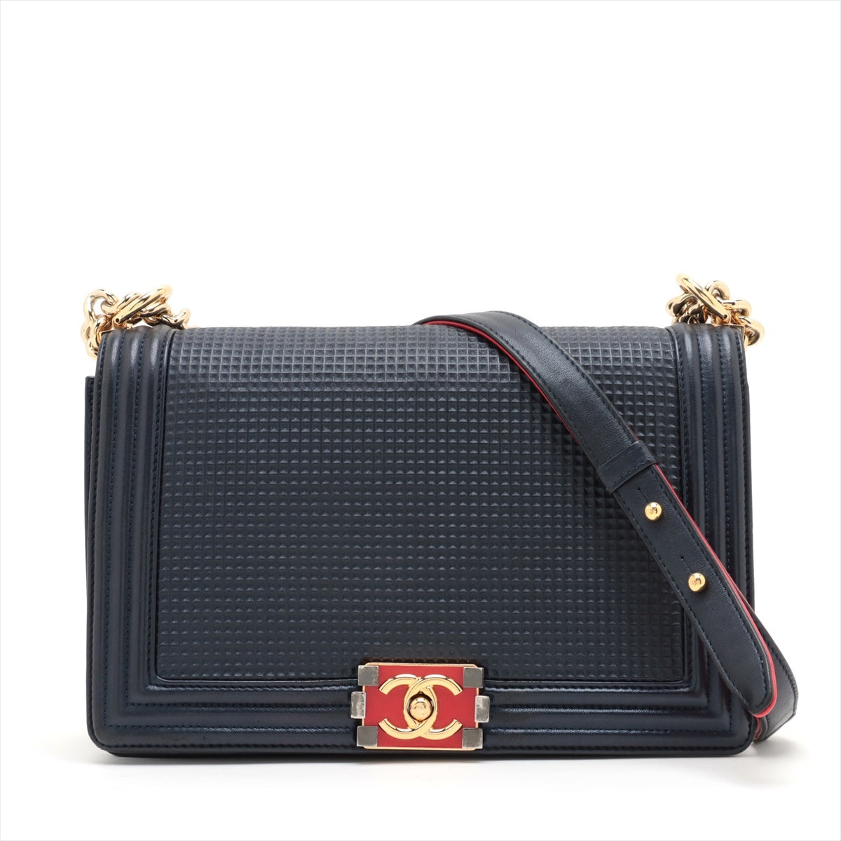 Chanel Boy Leather Chain Shoulder Bag Style