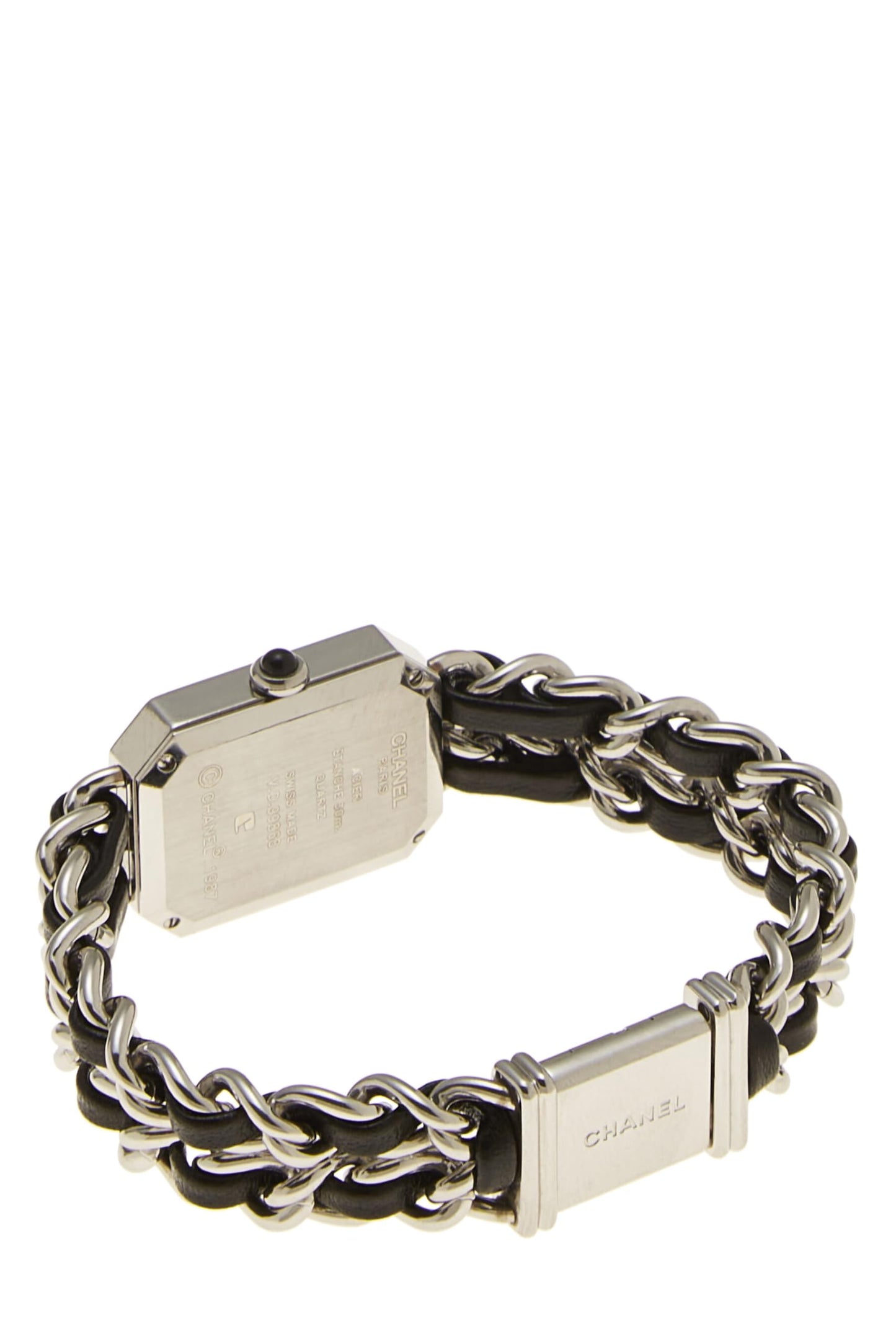 Chanel, Black & Silver Premiere Watch Medium, Black